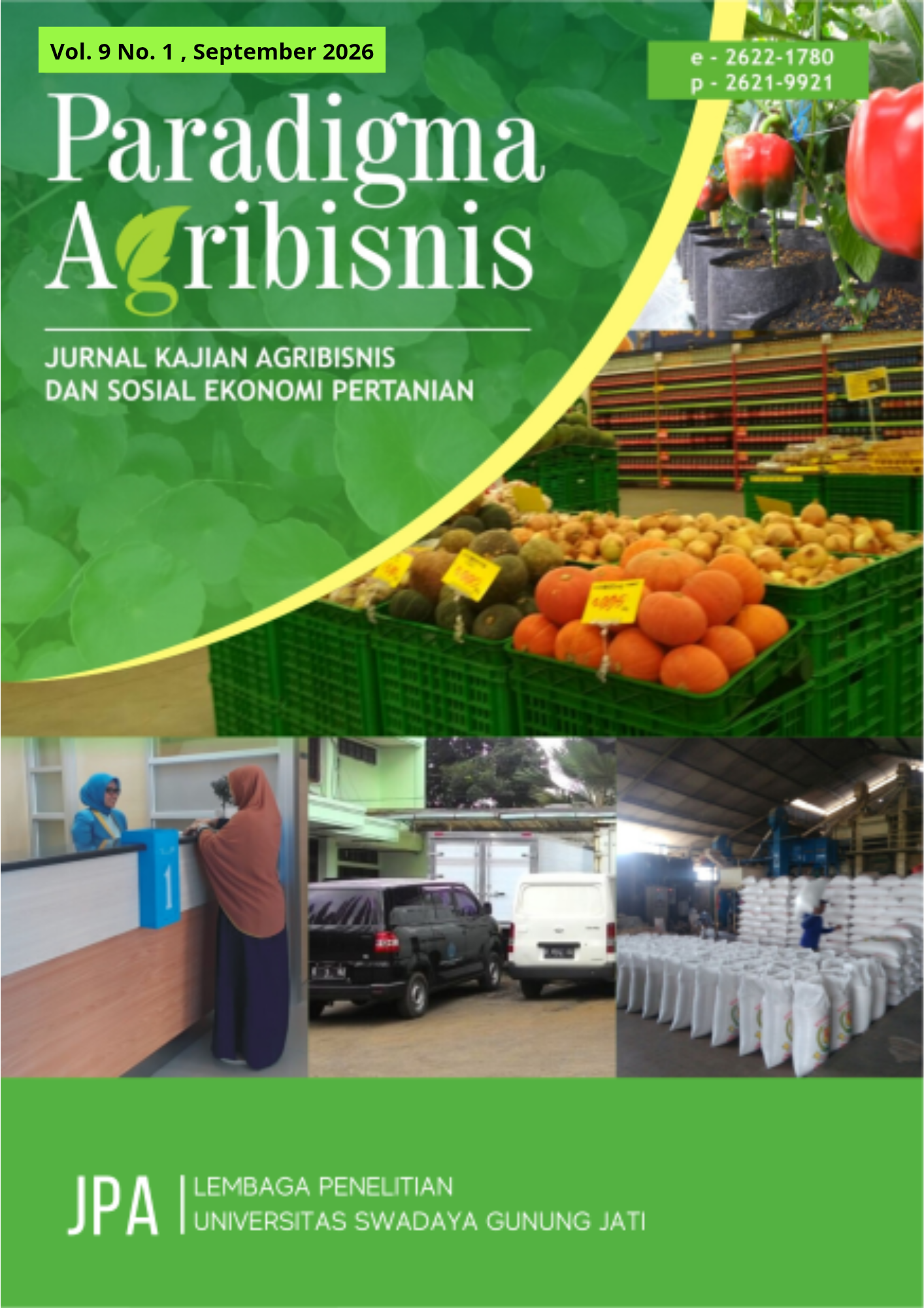 					View Vol. 9 No. 1 (2026): Paradigma Agribisnis
				